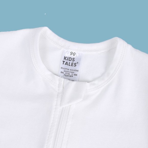 NWT*BABY ROMPER Short Sleeve Long Leg Double Zipper Bodysuit Wht Cotton Boy Girl - Picture 4 of 15